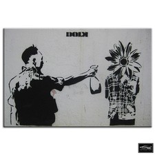 Graffiti Pop Dolk Banksy Street BOX FRAMED CANVAS ART Picture HDR 280gsm