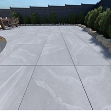 Porcelain paving grey 20mm - porcelain,