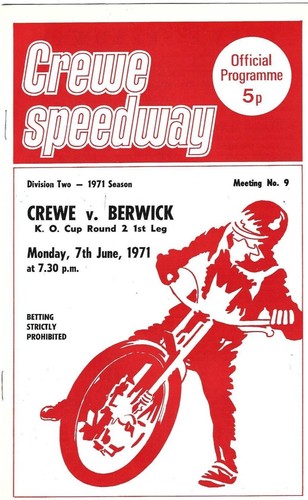 Crewe berwick 6 1971 - v, 7/6/1971