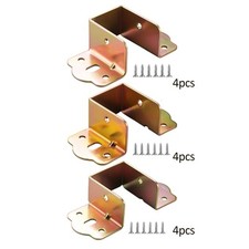 4x Bed Rail Brackets Bed