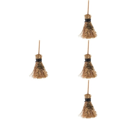 Light yellow mini witch broom - witch,