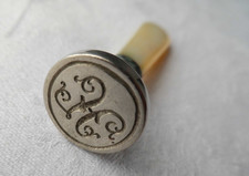 Antique Letter Seal with Mother of Pearl Handle
