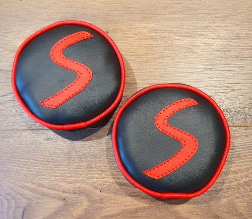 Black red s spot - 6", light