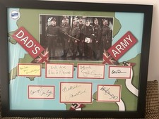 Dad’s Army  28x 22 Inch Framed Autographed (AFTAL Registered ) Cast .