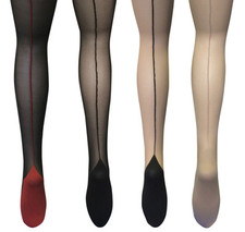 Sock Snob - Ladies Retro Back Seam Designer sexy 40's Tights Sizes 8-24 uk, 