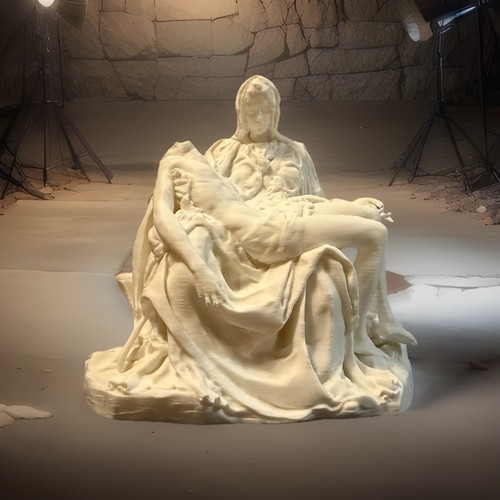 Pietà statue white - pietà,