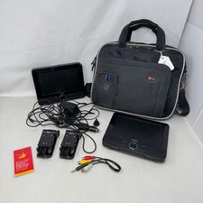 Logik L7DUALM11 7" In Car Headrest Portable DVD Players Screens UNTESTED    C3