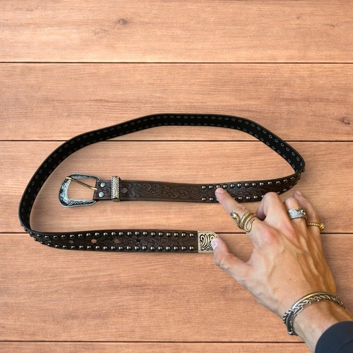 Vintage style faux - , leather