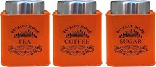 3pc Canister Set Tea Coffee