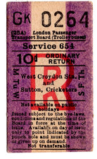 Trolleybus ticket: L.P.T.B