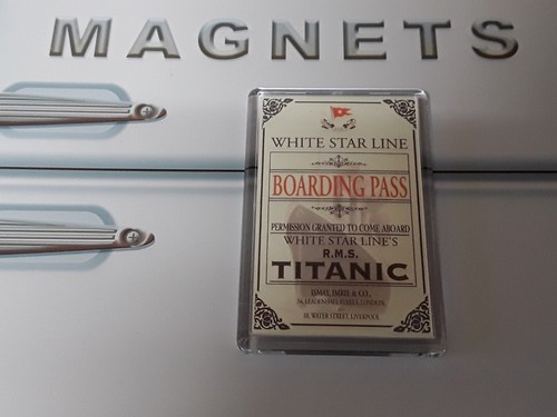 Titanic boarding pass fridge - titanic,