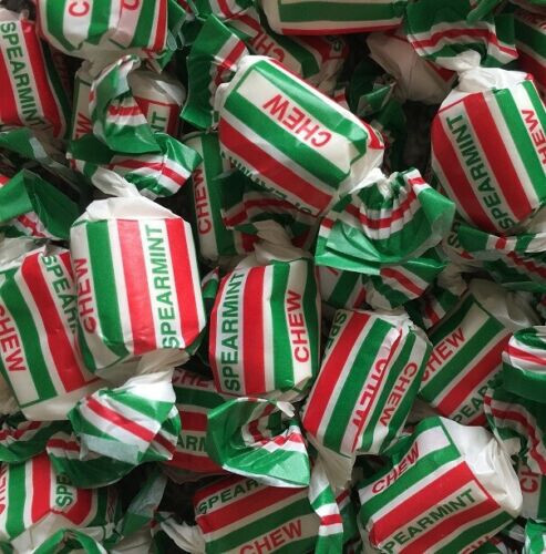 Real candy spearmint chews - real,