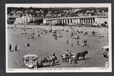 Postcard Weston Super Mare Somerset novelty pony carts Winter Gardens RP