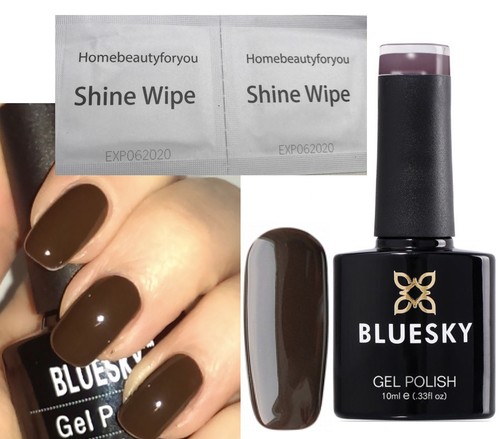 Bluesky gel nail polish brown - gel,