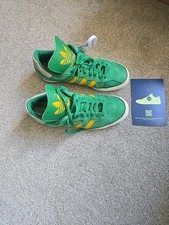 Mens Adidas Super Samba Trainers in Super Green / Yellow in Size 10 UK (Rare)