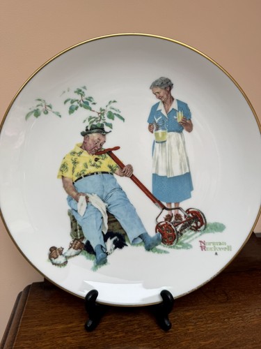 Norman rockwell summer - rockwell, plate