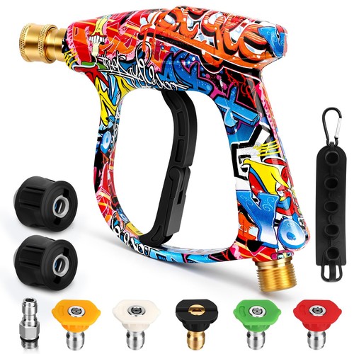Short high pressure washer gun - high,