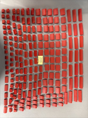 Lego 200 red slopes - lego, 200+