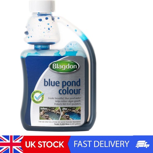 Blue pond water colour - pond,