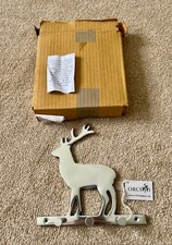 Aluminium Wall Mounted Stag Wall Rack Hook Deer 3 Hooks 15.5 cm x 15.5 cm