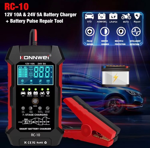 10a 12v 24v smart battery - 12v/24v, 5a