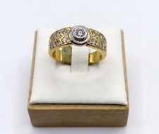 Gents, 18ct Gold  Diamond Ring