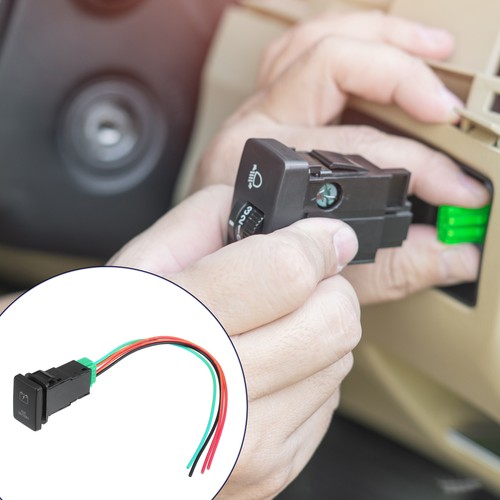 Aux battery push - push, button