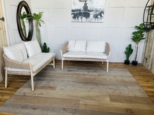 John Lewis Burford 4 Seater Woven Garden Set. Sofa And  1 End Chaise Sofa.