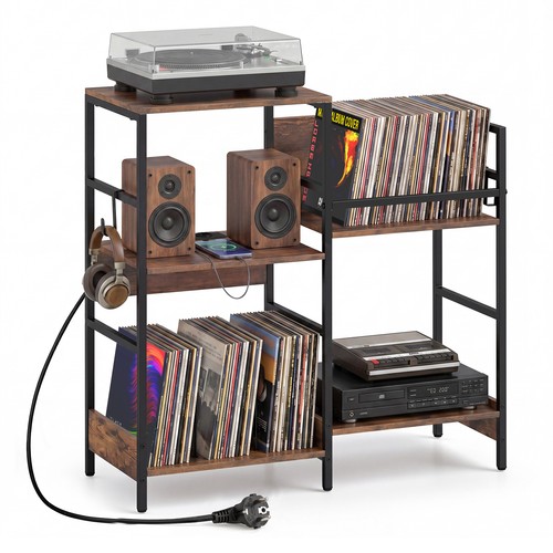 Record player stand with - player,