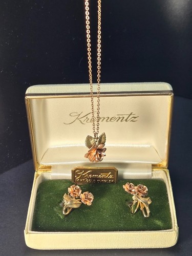 Vintage krementz 14k gold - ,