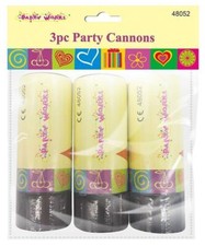 3  x Party Popper Confetti Cannon Shooter Bomb Wedding Birthday Xmas Party Gift 