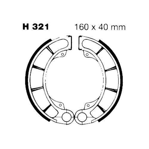 Pair brake jaws ebc h321 - of,