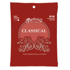 Martin M160 Hard Tension Silver Ball End Classical Guitar Strings 1-3 Packs