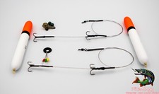 READY TO GO - PIKE FISHING - FLOAT STARTER KIT - ALL YOU NEED - FLOATS TRACE SET