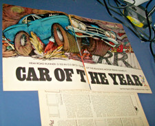 1969 Plymouth Hemi Road Runner cartoon mag car ad -"Car of the Year" w specs