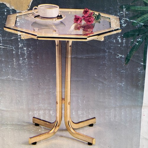 Pair vintage sei brass octagon - brass,