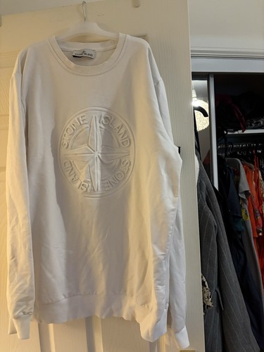 White stone island sweatshirt - stone,