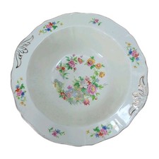 Vintage Alfred Meakin England Multi Color Floral Large Serving Bowl Retro