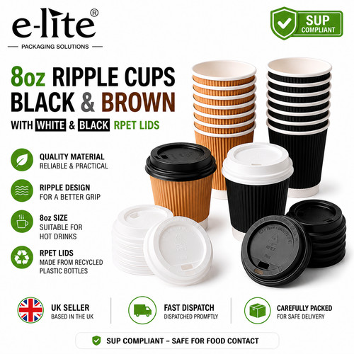 8oz ripple disposable - 8oz,