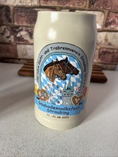 German Beer Stein Tankard 150 Year Anniversary Trotting Club 1 Litre Ltd Edition