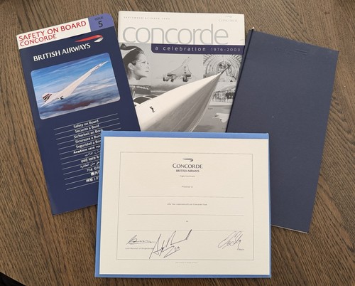 Concorde related memorabilia - concorde,
