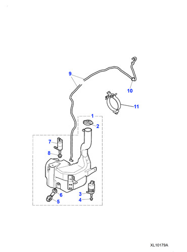 Jaguar screenwash pump type - screenwash, s-type