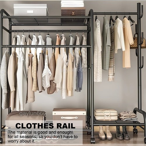 Double clothes rail - rail, rack