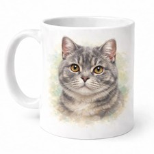 British Shorthair Grey Cat Mug