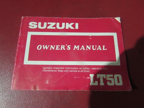 1986 suzuki lt50 quad owners - suzuki,