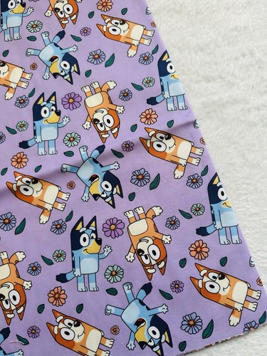 Bluey cotton fabric 90x100cm - fabric,