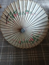 Vintage Antique Silk Sun Parasol