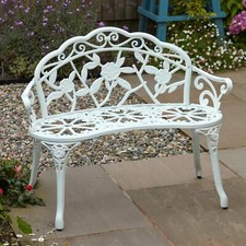 White cast aluminium garden - cast,