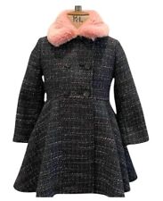 GIRLS MONSOON TWEED FAUX FUR