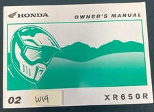 OEM HONDA 2002 XR650R XR 650 R